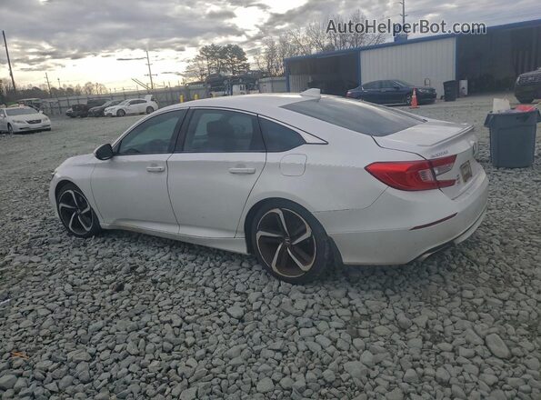 1HGCV1F3XJA252972 2018 HONDA ACCORD Белый Задняя левая четверть