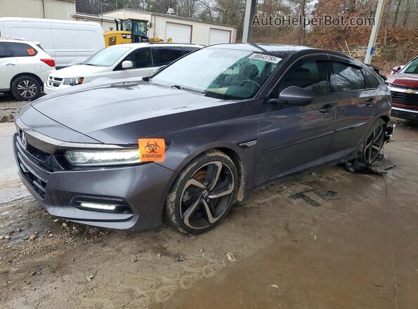 1HGCV1F3XKA042129 2019 HONDA ACCORD Charcoal Przód lewy