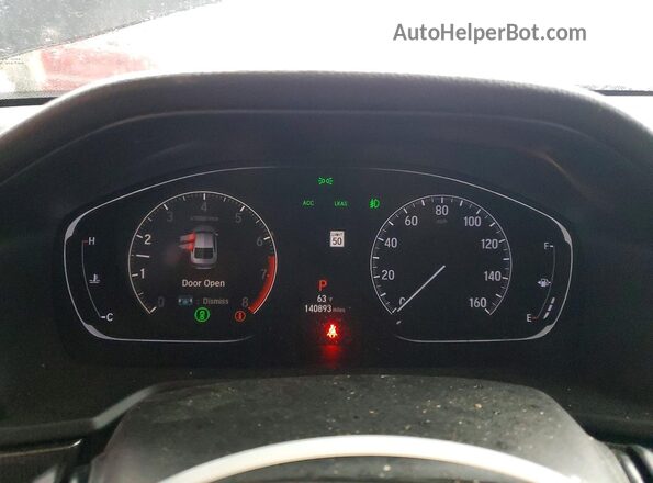 1HGCV1F3XKA042129 2019 HONDA ACCORD Charcoal Widok zestawu wskaźników