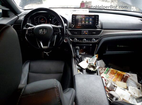 1HGCV1F3XKA042129 2019 HONDA ACCORD Charcoal Widok deski rozdzielczej