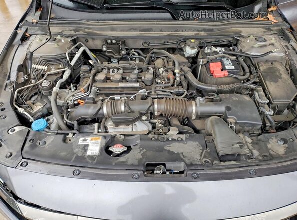 1HGCV1F3XKA042129 2019 HONDA ACCORD Charcoal Widok wnętrza z tyłu