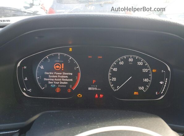 1HGCV1F3XKA125592 2019 HONDA ACCORD Угольный Вид щитка приборов