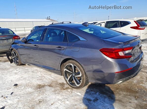 1HGCV1F3XKA125592 2019 HONDA ACCORD Угольный Задняя левая четверть