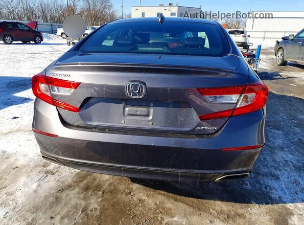 1HGCV1F3XKA125592 2019 HONDA ACCORD Угольный Вид сзади