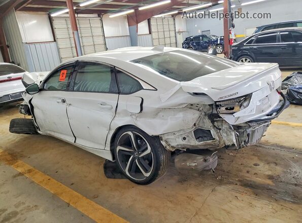 1HGCV1F3XKA151609 2019 HONDA ACCORD Белый Задняя левая четверть