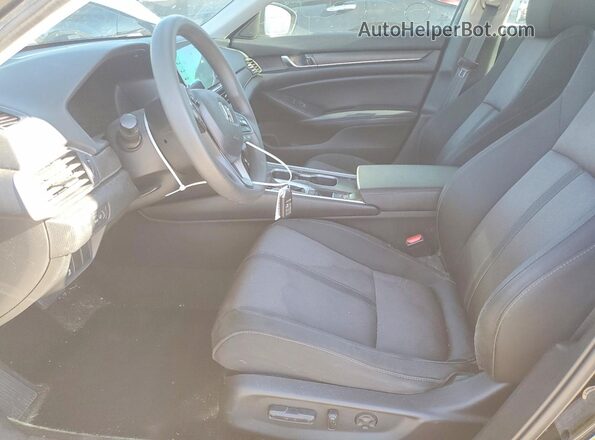 1HGCV1F40KA175040 2019 HONDA ACCORD Черный Вид салона спереди
