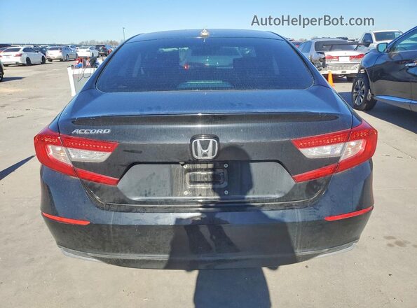 1HGCV1F40KA175040 2019 HONDA ACCORD Черный Вид сзади
