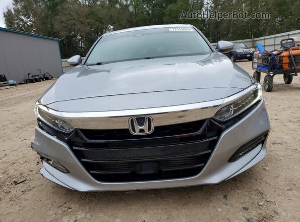 1HGCV1F41KA149093 2019 HONDA ACCORD Серебряный Вид спереди