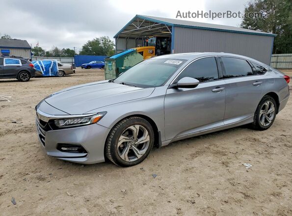1HGCV1F41KA149093 2019 HONDA ACCORD Серебряный Передняя левая четверть