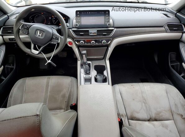 1HGCV1F41KA149093 2019 HONDA ACCORD Серебряный Вид панели приборов