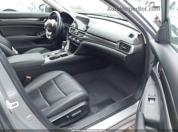 1HGCV1F41MA121135 2021 HONDA ACCORD Серый Вид салона спереди