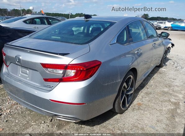 1HGCV1F41MA121135 2021 HONDA ACCORD Серый Задняя правая четверть