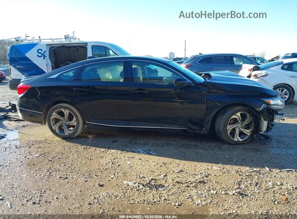 1HGCV1F45JA037833 2018 HONDA ACCORD Черный Панорамный вид салона 360°