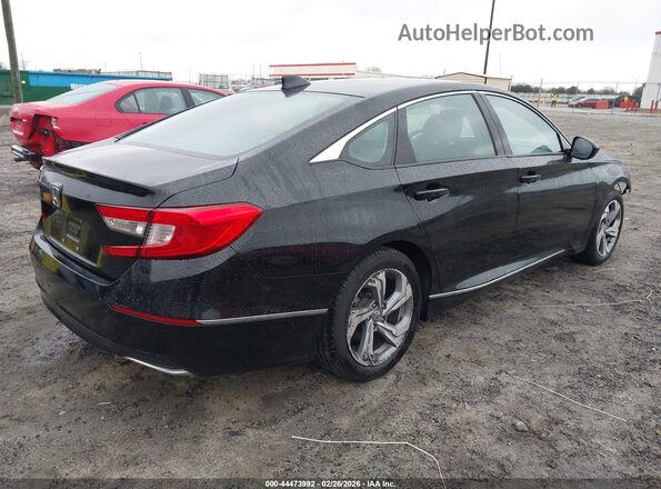 1HGCV1F46KA028687 2019 HONDA ACCORD Черный Задняя правая четверть