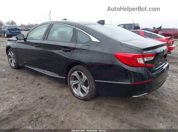 1HGCV1F46KA028687 2019 HONDA ACCORD Черный Задняя левая четверть