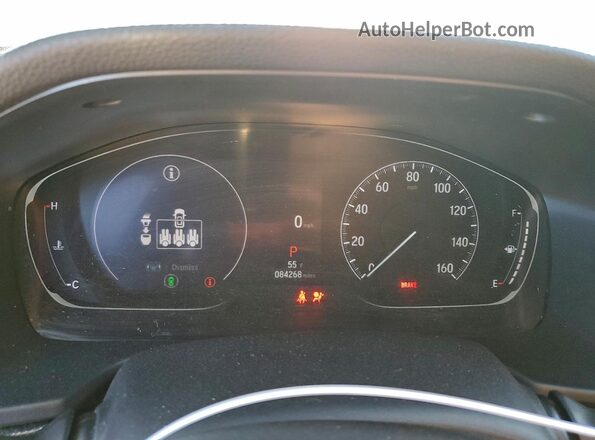 1HGCV1F48NA035922 2022 HONDA ACCORD Серебряный Вид щитка приборов