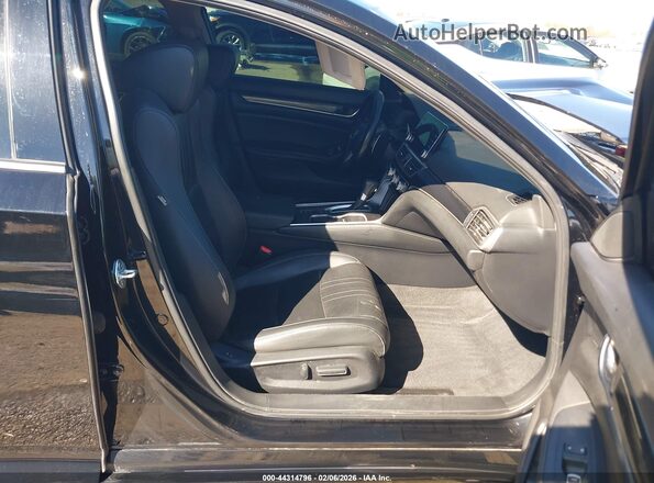 1HGCV1F48NA077653 2022 HONDA ACCORD Черный Вид салона спереди