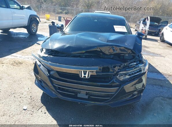 1HGCV1F48NA077653 2022 HONDA ACCORD Черный Вид спереди