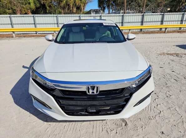 1HGCV1F57KA088924 2019 HONDA ACCORD Белый Вид спереди