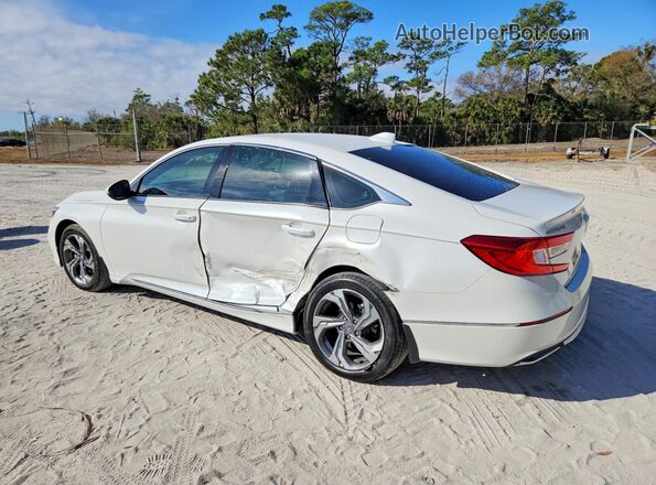 1HGCV1F57KA088924 2019 HONDA ACCORD Белый Задняя левая четверть