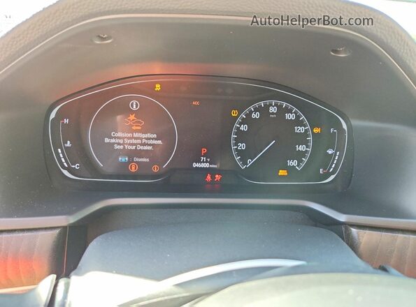 1HGCV1F57KA088924 2019 HONDA ACCORD Белый Вид щитка приборов