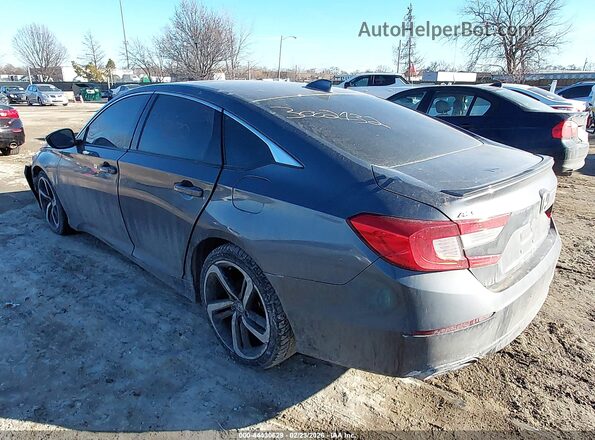 1HGCV2F33KA005400 2019 HONDA ACCORD Gray Задня ліва чверть