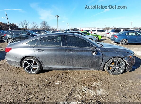 1HGCV2F33KA005400 2019 HONDA ACCORD Gray Вид щитка приладів