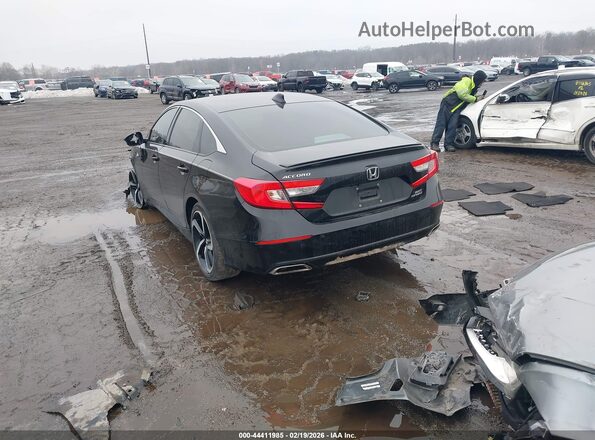 1HGCV2F36KA020506 2019 HONDA ACCORD Черный Задняя левая четверть