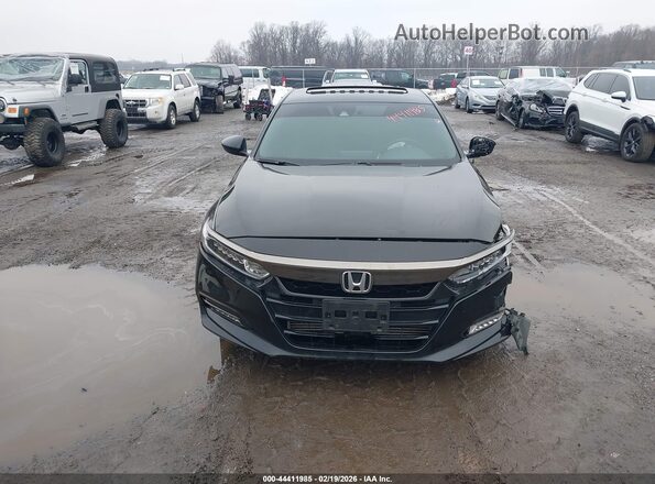 1HGCV2F36KA020506 2019 HONDA ACCORD Черный Вид щитка приборов
