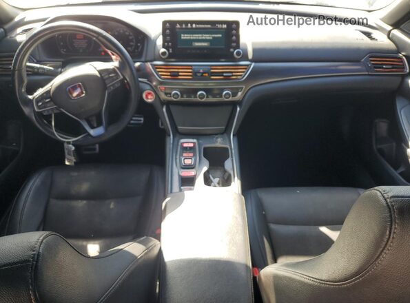 1HGCV2F3XKA008844 2019 HONDA ACCORD Серый Вид панели приборов