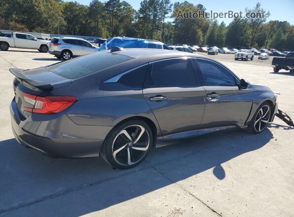 1HGCV2F3XKA008844 2019 HONDA ACCORD Серый Задняя правая четверть