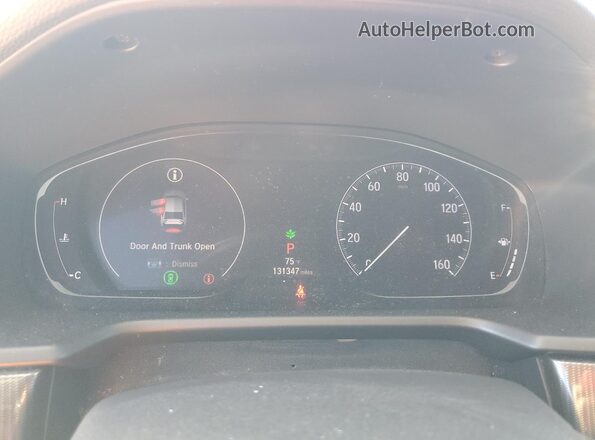 1HGCV2F3XKA008844 2019 HONDA ACCORD Серый Вид щитка приборов