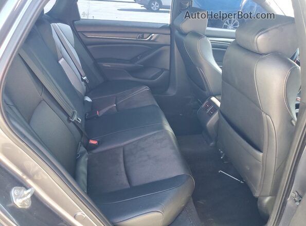 1HGCV2F3XKA008844 2019 HONDA ACCORD Серый Вид задних сидений