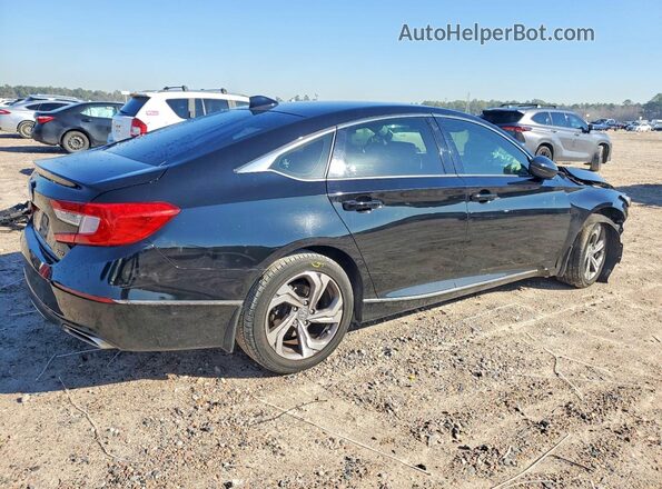 1HGCV2F53JA008278 2018 HONDA ACCORD Черный Задняя правая четверть