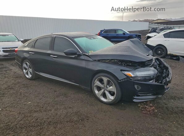 1HGCV2F93KA012237 2019 HONDA ACCORD Black Przód prawy