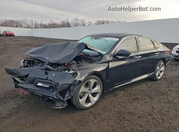 1HGCV2F93KA012237 2019 HONDA ACCORD Black Przód lewy