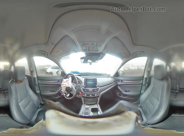 1HGCV2F93KA012237 2019 HONDA ACCORD Black Widok naklejki z numerem VIN