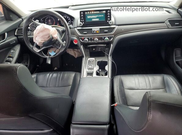 1HGCV2F99JA051204 2018 HONDA ACCORD Угольный Вид панели приборов