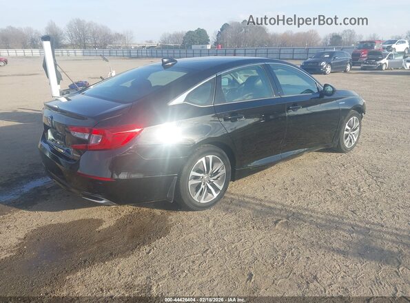 1HGCV3F10JA000402 2018 HONDA ACCORD HYBRID Черный Задняя правая четверть