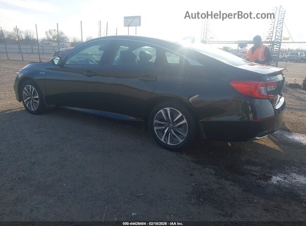 1HGCV3F10JA000402 2018 HONDA ACCORD HYBRID Черный Задняя левая четверть