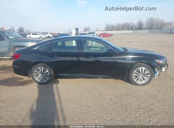 1HGCV3F10JA000402 2018 HONDA ACCORD HYBRID Черный Вид задней части салона