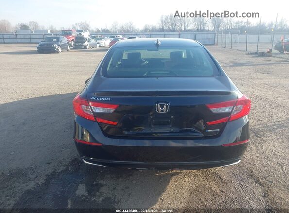 1HGCV3F10JA000402 2018 HONDA ACCORD HYBRID Черный 