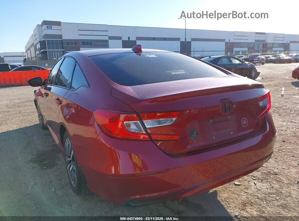 1HGCV3F10KA005925 2019 HONDA ACCORD HYBRID Red Задня ліва чверть