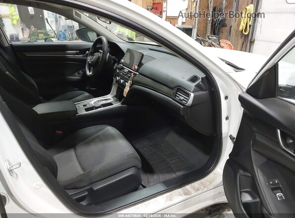 1HGCV3F12MA003418 2021 HONDA ACCORD HYBRID White Widok wnętrza z przodu