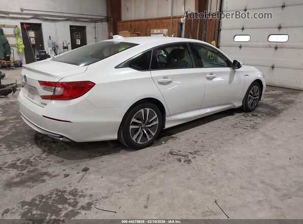 1HGCV3F12MA003418 2021 HONDA ACCORD HYBRID White Tył prawy