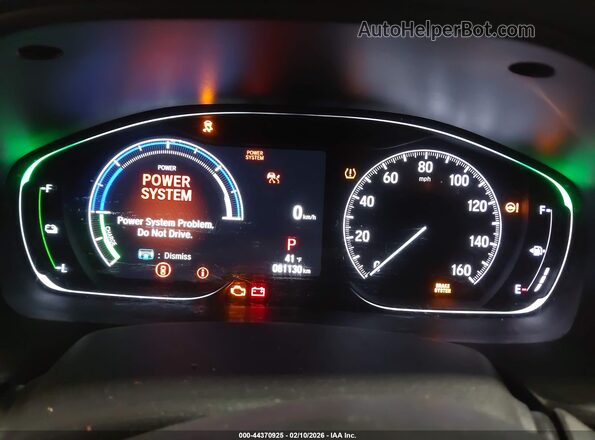 1HGCV3F12MA003418 2021 HONDA ACCORD HYBRID White Widok tylnych siedzeń