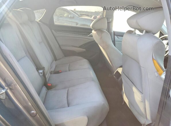 1HGCV3F14KA011629 2019 HONDA ACCORD Gray უკანა სალონის ხედი