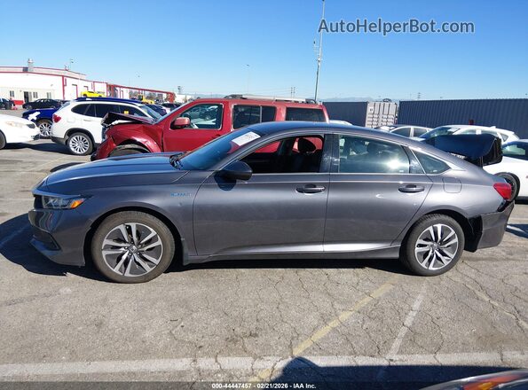 1HGCV3F14MA000410 2021 HONDA ACCORD HYBRID Серый Панорамный вид салона 360°