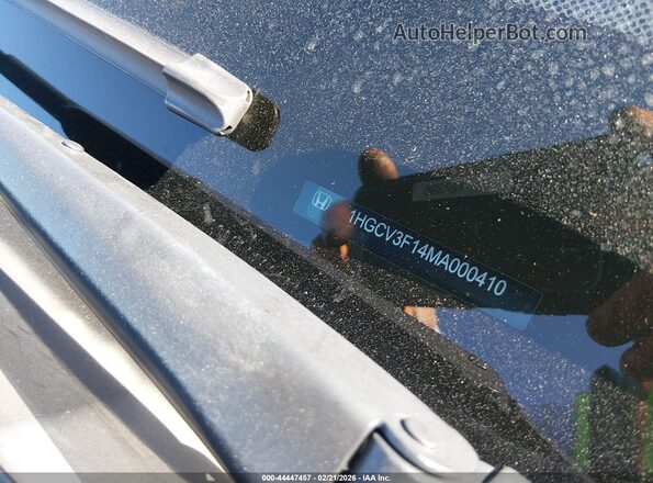 1HGCV3F14MA000410 2021 HONDA ACCORD HYBRID Серый Вид подкапотного пространства