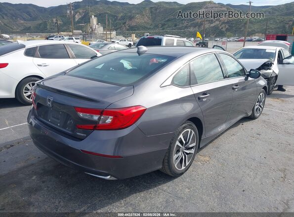1HGCV3F1XMA018300 2021 HONDA ACCORD HYBRID Gray Задня права чверть